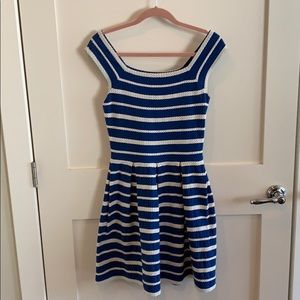 Max Studio striped Fit & Flare Dress